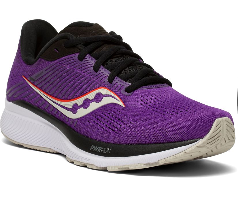 Women's Saucony Guide 14 Running Shoes Purple / Grey | Singapore 138ILHS